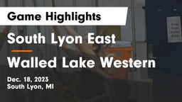 South Lyon East  vs Walled Lake Western  Game Highlights - Dec. 18, 2023