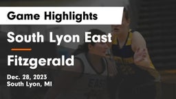 South Lyon East  vs Fitzgerald  Game Highlights - Dec. 28, 2023