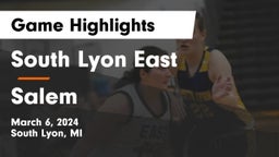 South Lyon East  vs Salem  Game Highlights - March 6, 2024