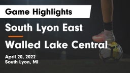 South Lyon East  vs Walled Lake Central Game Highlights - April 20, 2022