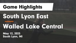 South Lyon East  vs Walled Lake Central  Game Highlights - May 12, 2023