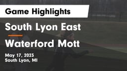 South Lyon East  vs Waterford Mott Game Highlights - May 17, 2023