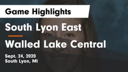 South Lyon East  vs Walled Lake Central  Game Highlights - Sept. 24, 2020