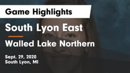 South Lyon East  vs Walled Lake Northern  Game Highlights - Sept. 29, 2020