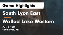 South Lyon East  vs Walled Lake Western Game Highlights - Oct. 6, 2020