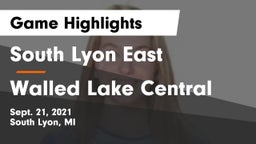 South Lyon East  vs Walled Lake Central Game Highlights - Sept. 21, 2021