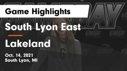 South Lyon East  vs Lakeland  Game Highlights - Oct. 14, 2021