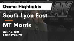 South Lyon East  vs MT Morris Game Highlights - Oct. 16, 2021