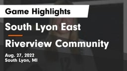 South Lyon East  vs Riverview Community Game Highlights - Aug. 27, 2022