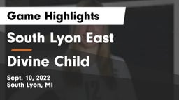 South Lyon East  vs Divine Child  Game Highlights - Sept. 10, 2022