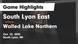 South Lyon East  vs Walled Lake Northern  Game Highlights - Oct. 22, 2022