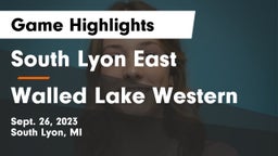 South Lyon East  vs Walled Lake Western  Game Highlights - Sept. 26, 2023