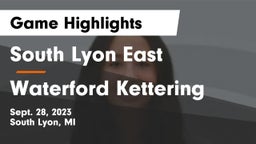 South Lyon East  vs Waterford Kettering  Game Highlights - Sept. 28, 2023