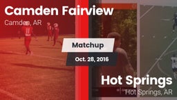 Matchup: Fairview vs. Hot Springs  2016