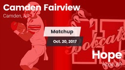 Matchup: Camden Fairview vs. Hope  2017