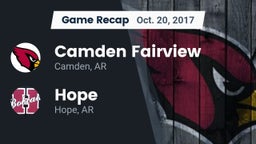 Recap: Camden Fairview  vs. Hope  2017