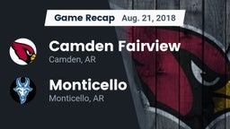 Recap: Camden Fairview  vs. Monticello  2018