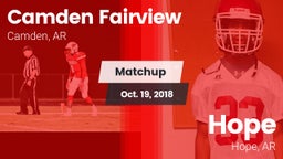 Matchup: Camden Fairview vs. Hope  2018