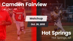 Matchup: Camden Fairview vs. Hot Springs  2018