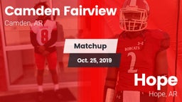 Matchup: Camden Fairview vs. Hope  2019