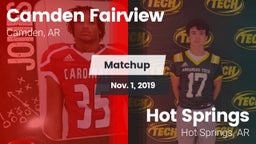 Matchup: Camden Fairview vs. Hot Springs  2019