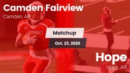 Matchup: Camden Fairview vs. Hope  2020
