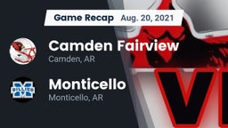 Recap: Camden Fairview  vs. Monticello  2021