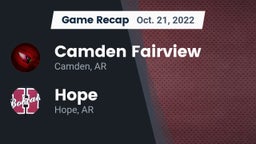Recap: Camden Fairview  vs. Hope  2022