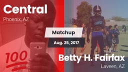 Matchup: Central vs. Betty H. Fairfax 2017