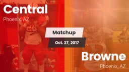 Matchup: Central vs. Browne  2017