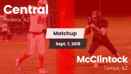 Matchup: Central vs. McClintock  2018