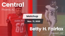 Matchup: Central vs. Betty H. Fairfax 2020
