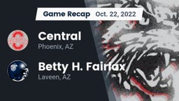 Recap: Central  vs. Betty H. Fairfax 2022