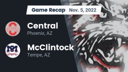 Recap: Central  vs. McClintock  2022