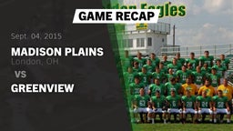 Recap: Madison Plains  vs. Greenview 2015