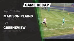 Recap: Madison Plains  vs. Greeneview  2016