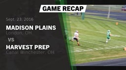 Recap: Madison Plains  vs. Harvest Prep  2016