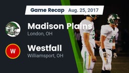 Recap: Madison Plains  vs. Westfall  2017