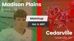 Matchup: Madison Plains vs. Cedarville  2017