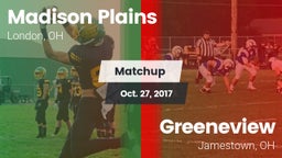 Matchup: Madison Plains vs. Greeneview  2017