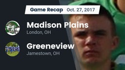 Recap: Madison Plains  vs. Greeneview  2017