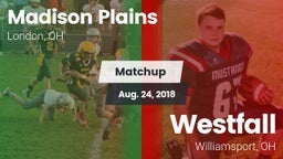 Matchup: Madison Plains vs. Westfall  2018