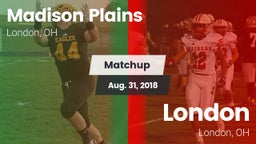 Matchup: Madison Plains vs. London  2018