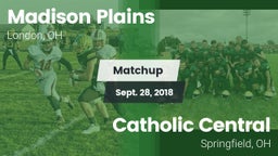 Matchup: Madison Plains vs. Catholic Central  2018