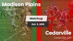 Matchup: Madison Plains vs. Cedarville  2018