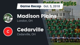 Recap: Madison Plains  vs. Cedarville  2018