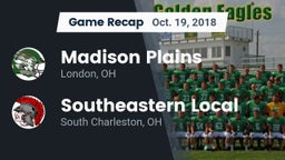 Recap: Madison Plains  vs. Southeastern Local  2018