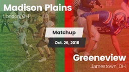 Matchup: Madison Plains vs. Greeneview  2018