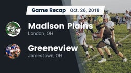 Recap: Madison Plains  vs. Greeneview  2018