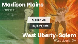 Matchup: Madison Plains vs. West Liberty-Salem  2019